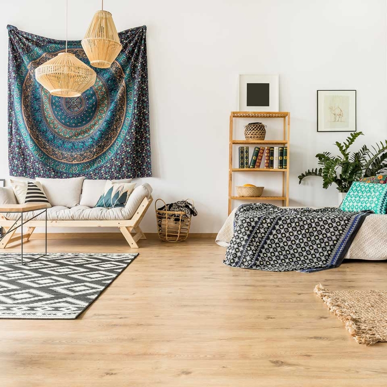 Studio with city view